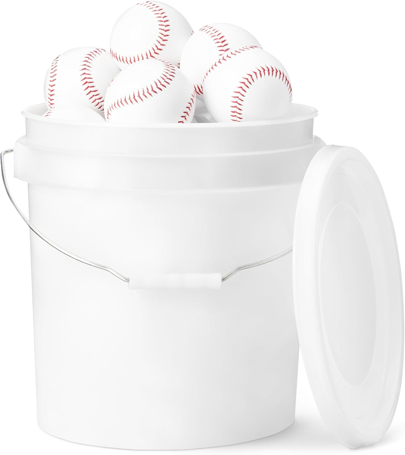 Bucket of Practice Baseballs, 24 Count