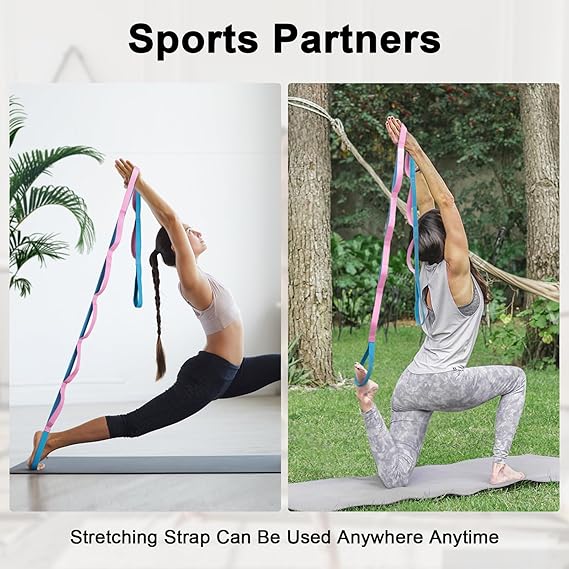 10-Loop Yoga Stretching Strap